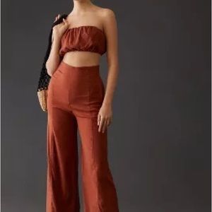 Anthropologie bandeau top and pants